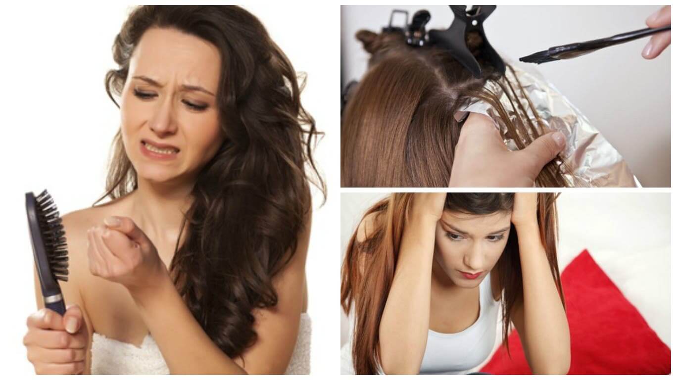 Possible causes of excessive hair loss
