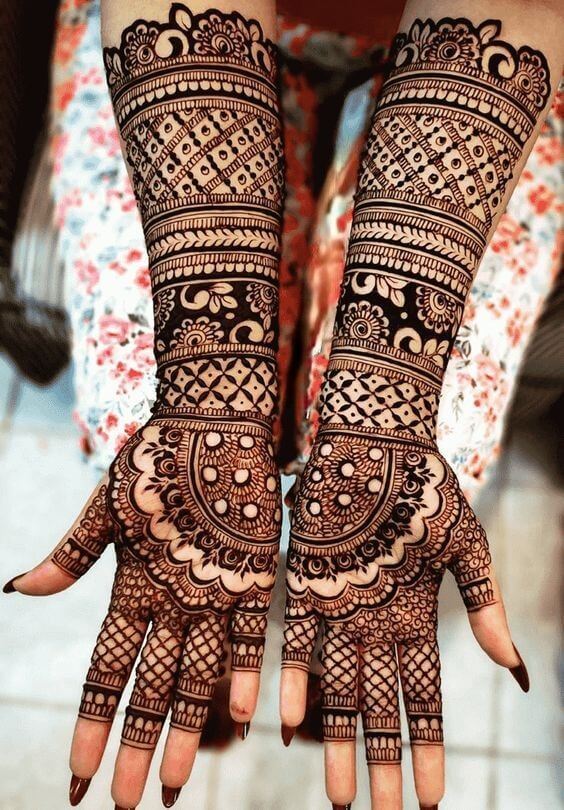 Arabic Mehndi Design For Bride