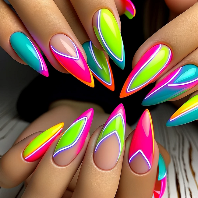Neon French Tip